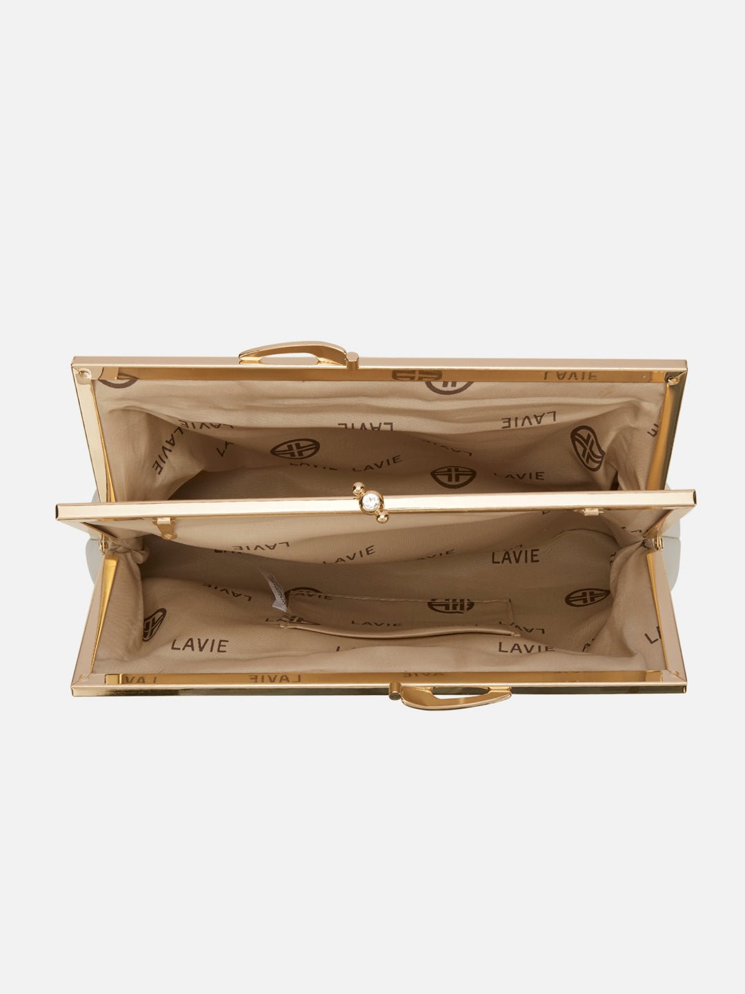 Lavie Luxe Pleato 2-Compartment Frame Medium Sling Bag