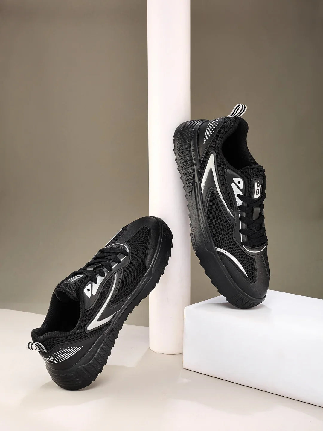 Campus STATIC Black Mens Sneakers