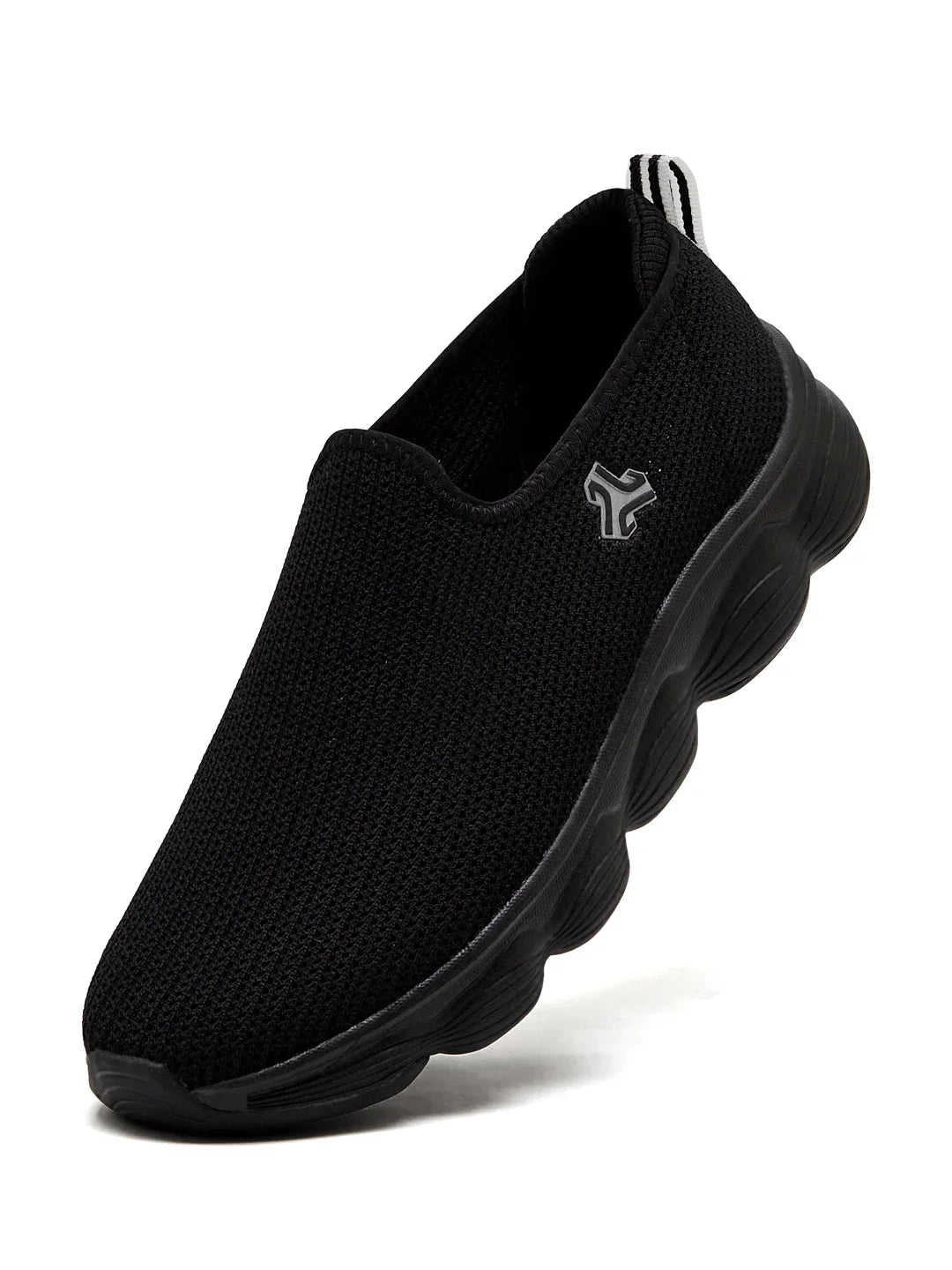 Campus STRIVE Black Mens Walking Shoes