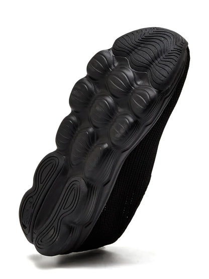 Campus STRIVE Black Mens Walking Shoes