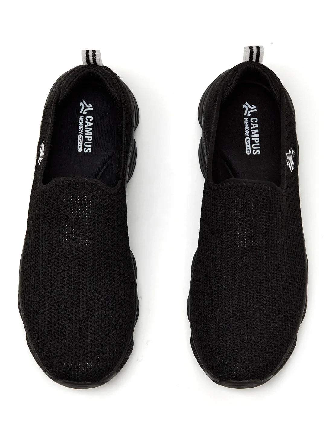 Campus STRIVE Black Mens Walking Shoes