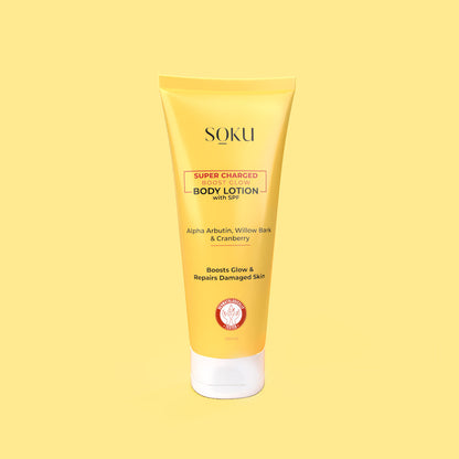Soku Cosmetic Super Charged Boost Glow Body Lotion with SPF