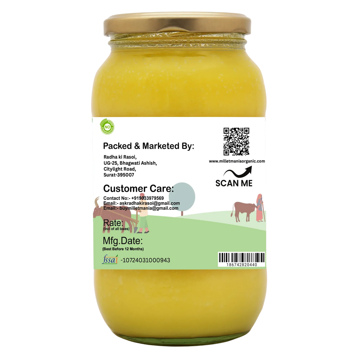 Millet Mania Swarnras Cow Ghee