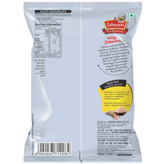 Jabsons Foods Salted Sabudana Mix