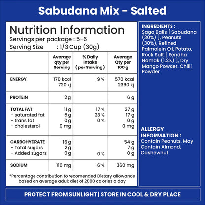 Jabsons Foods Salted Sabudana Mix