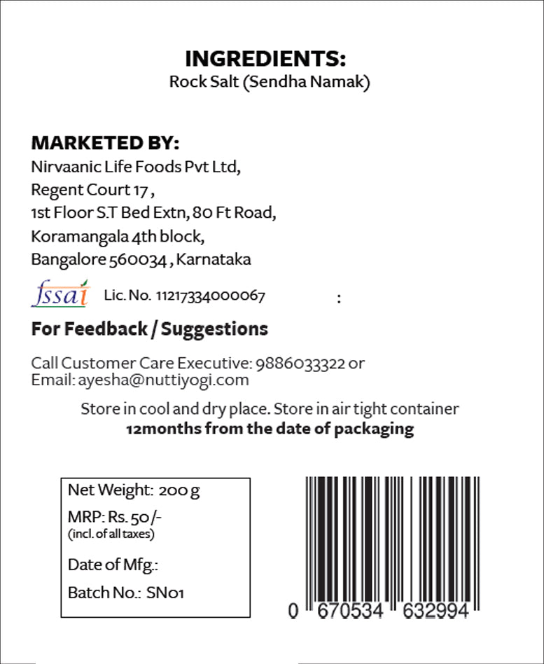 Nutty Yogi Rock Salt Sendha Namak