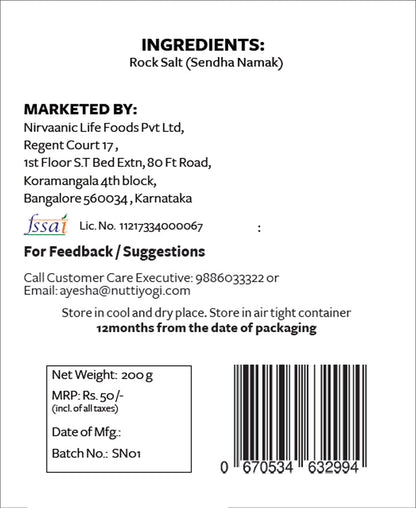 Nutty Yogi Rock Salt Sendha Namak