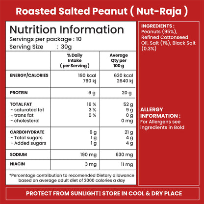 Jabsons Foods Salted Roasted Peanuts
