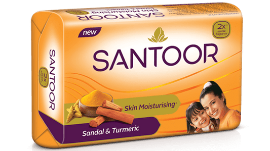 Santoor Sandal | Turmeric Soap| - PUSHMYCART