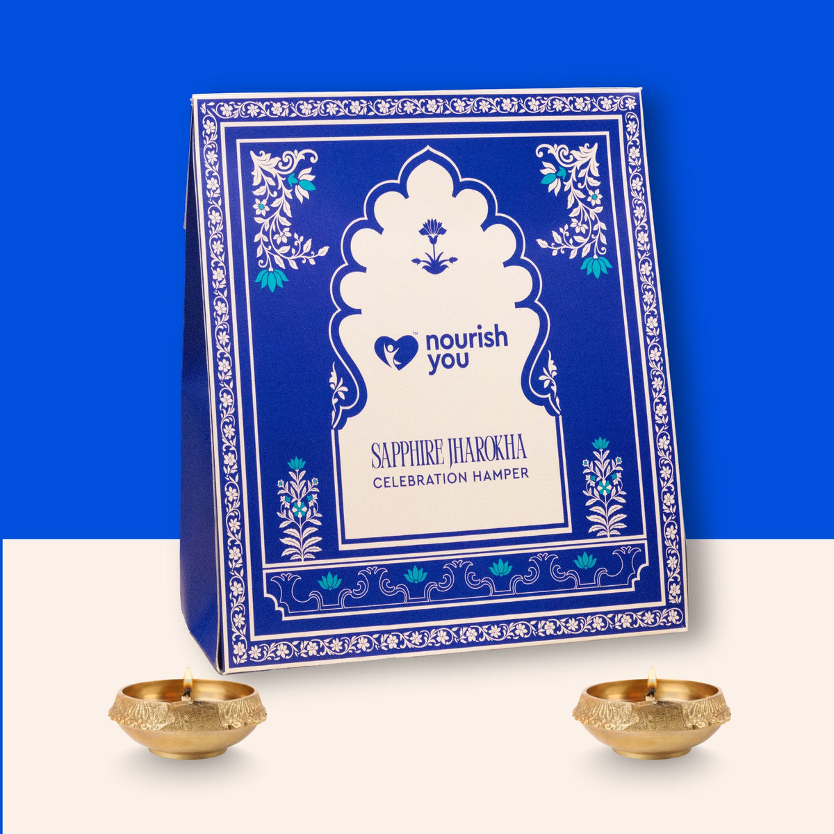 Nourish You Mini Utsav Box – Sapphire Jharoka | Diwali Gift Hamper