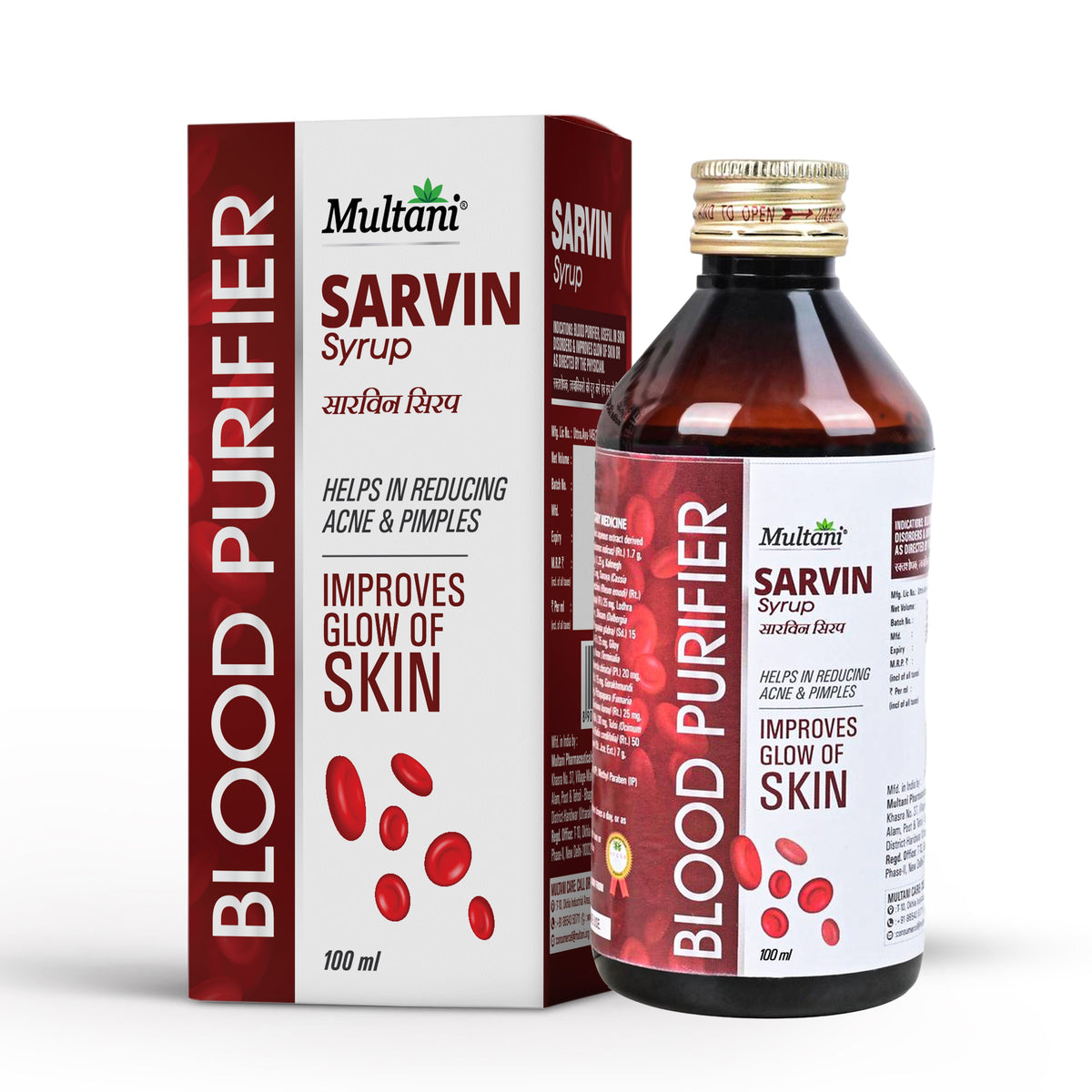 Multani Women Combo Care Pack featuring Multani Sundari Jeevak and Multani Sarvin Syrup for women's health. - Image 3
