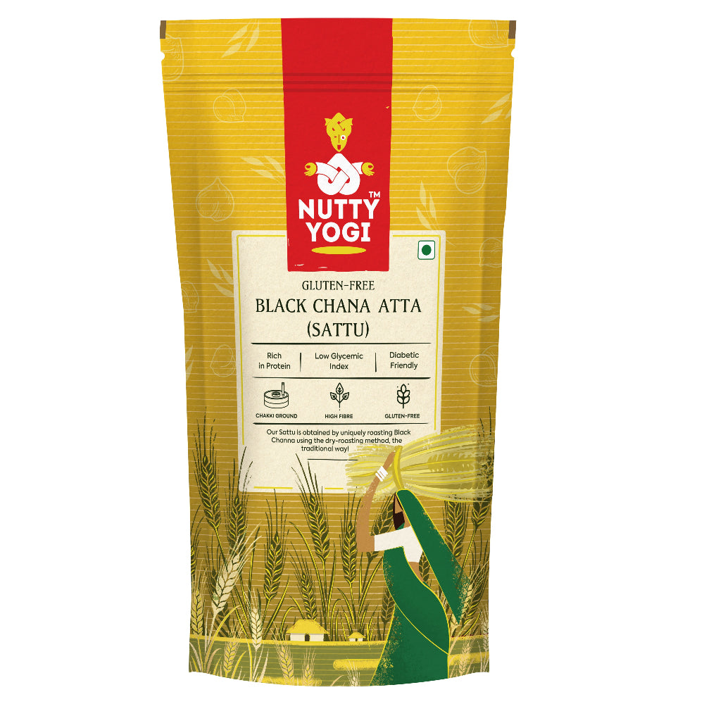 Nutty Yogi Black Chana Atta Sattu