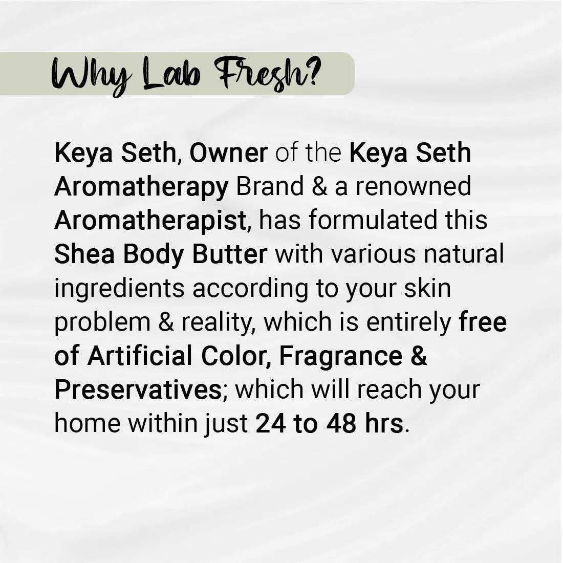 Keya Seth Aromatherapy Lab Fresh Shea Body Butter 