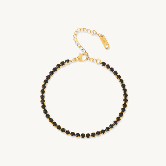 Palmonas Black Tennis Bracelet