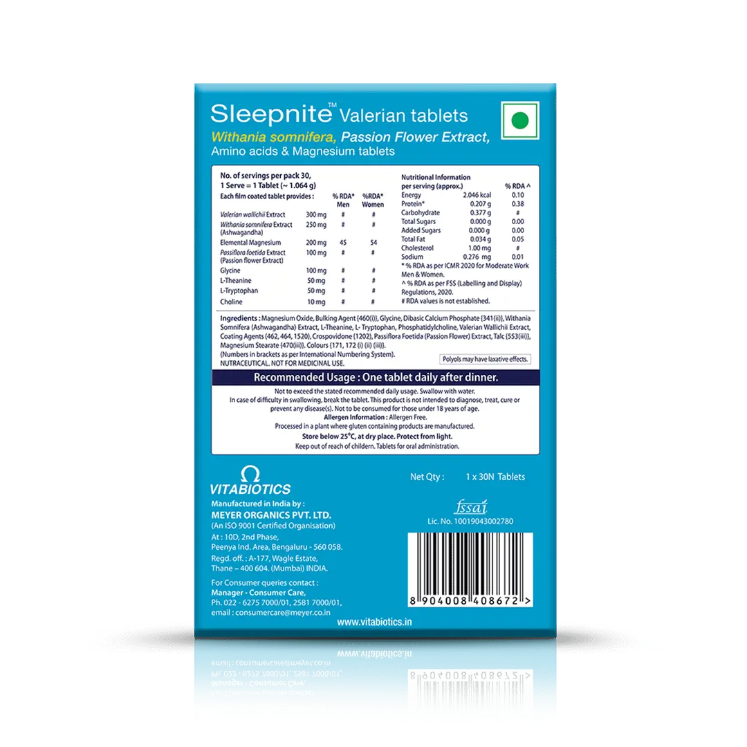 Vitabiotics Sleepnite Tablets