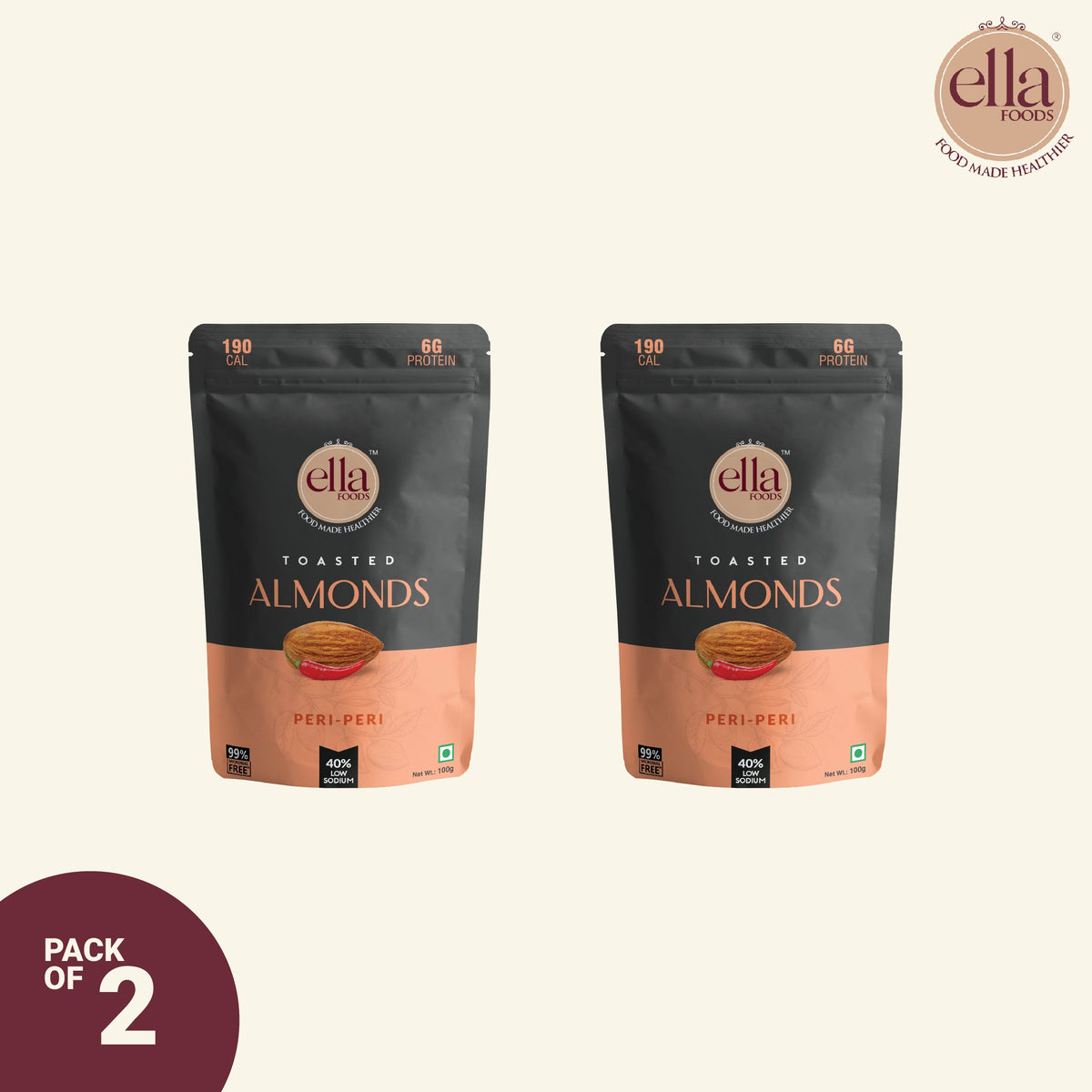 Ella Foods Peri Peri Almonds