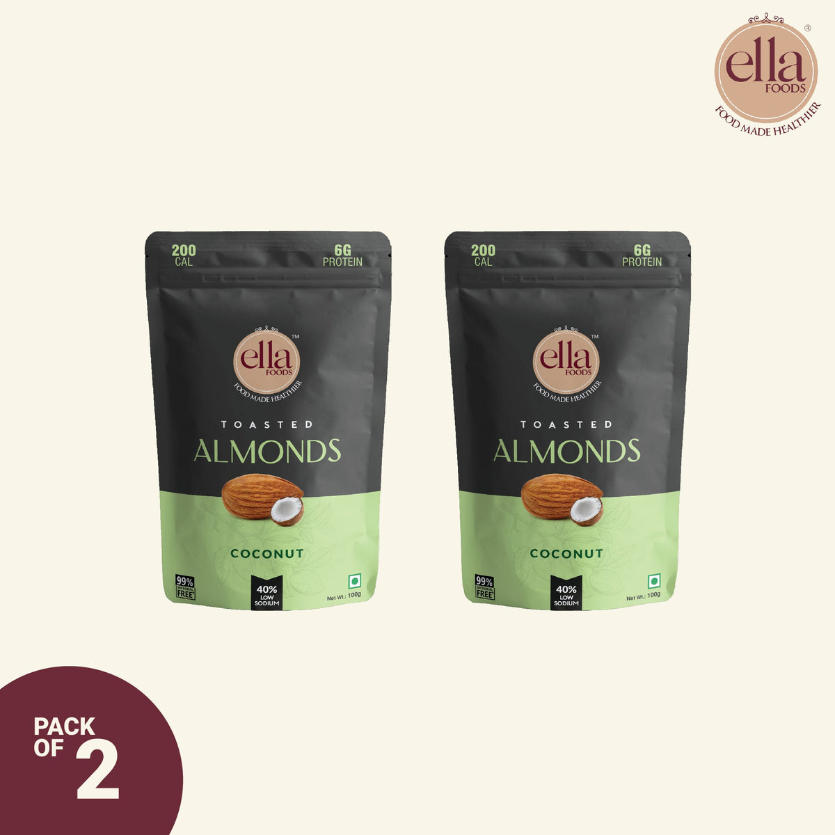 Ella Foods Coconut Toasted Almonds