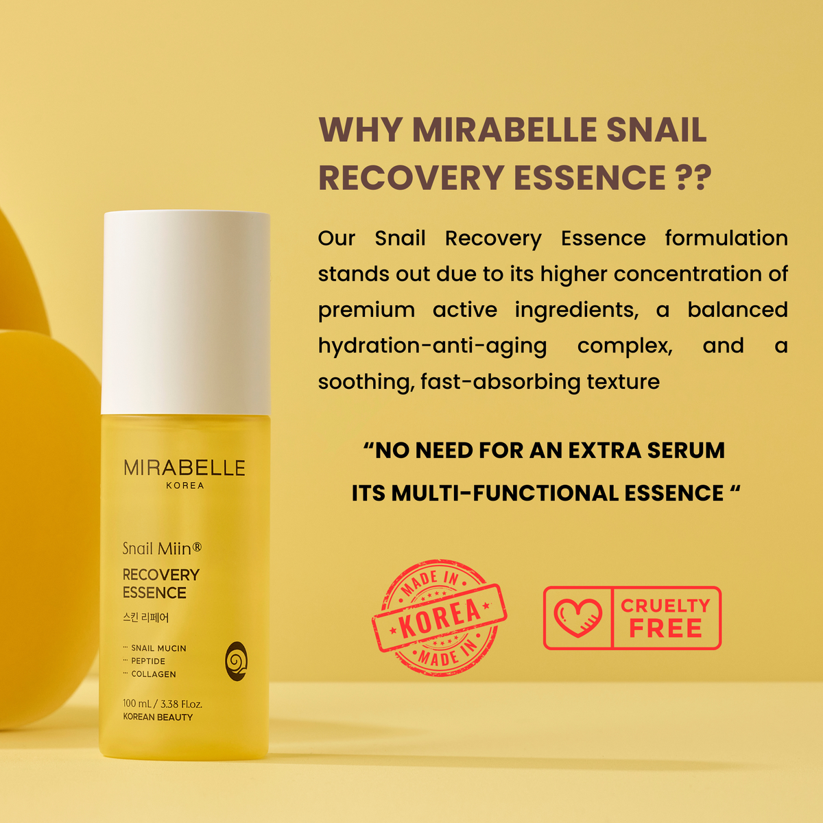 Mirabelle Korea Snail Miin Recovery Essence