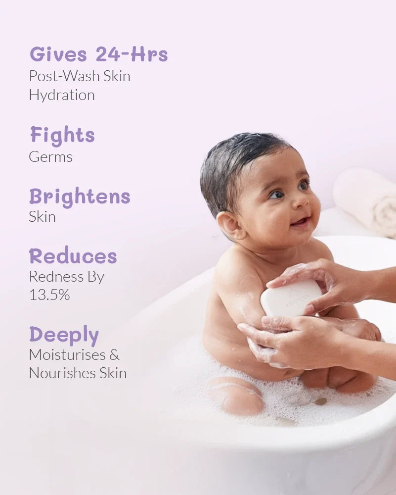 baby bathing bar packaging on a white background