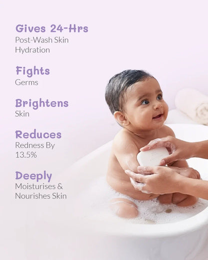 baby bathing bar packaging on a white background