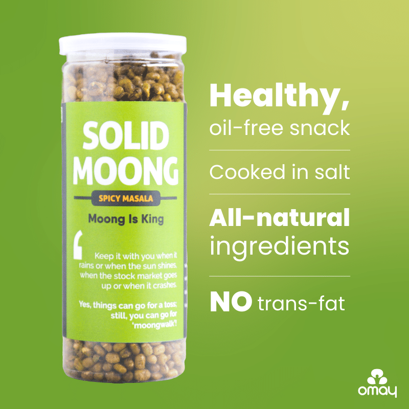 Omay Foods Solid Moong - Spicy Masala