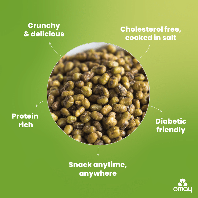 Omay Foods Solid Moong - Spicy Masala