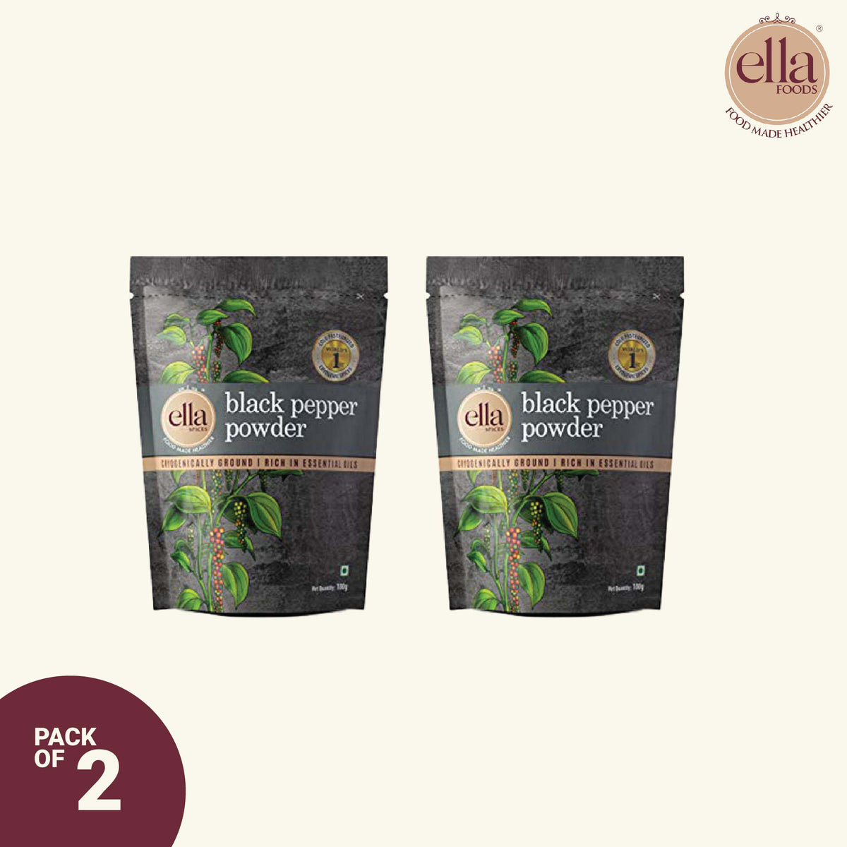 Ella Foods Black Pepper Powder 