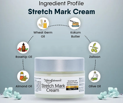 Atiya Herbs Stretch Mark Cream jar with natural ingredients, promoting skin elasticity and nourishment. - Image 5