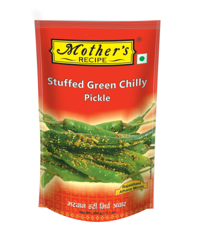 Mothers Recipe Pune Stuffed Green Chilli Pickle