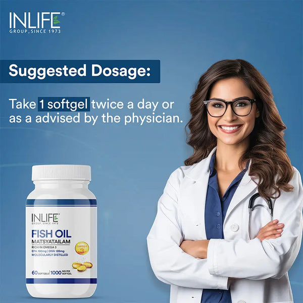 Inlife Fish Oil 1000 MG Capsules