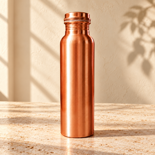 Pure Copper Water Bottle - 1 Liter 35 Oz