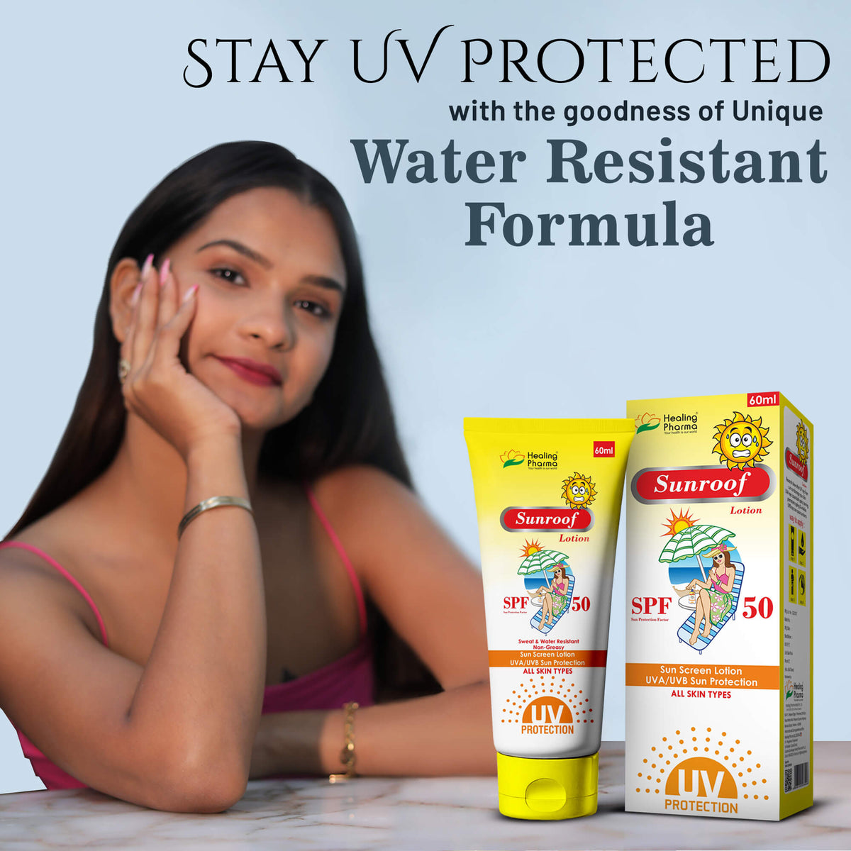 Healing Pharma Sunroof SunScreen SPF 50+ Lotion