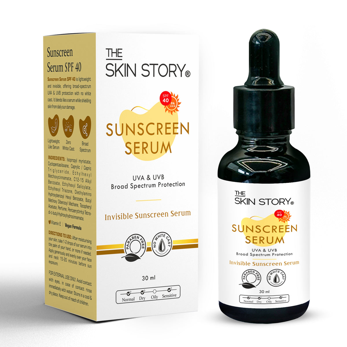 The Skin Story Liquid Sunscreen Serum SPF 40 PA+++