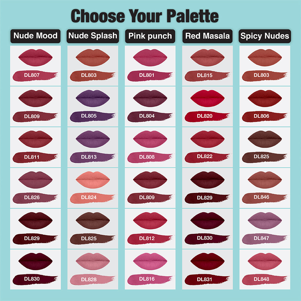 Dazller Cosmetics Lip colour Mini (Pack of 6)