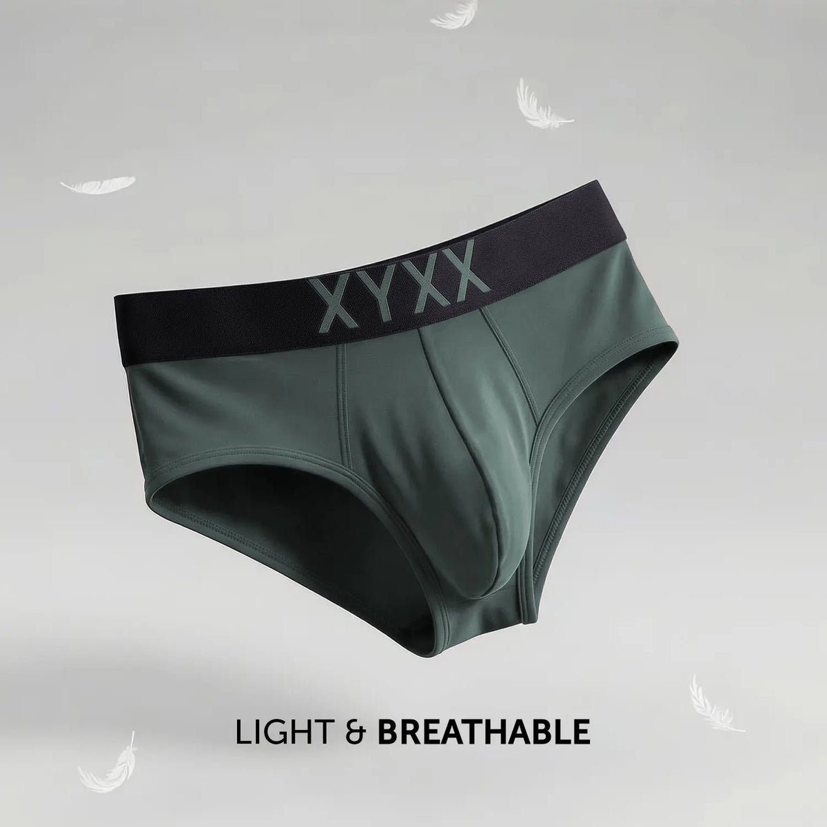 XYXX Alpha Tactel Briefs - Olive Green - view 2