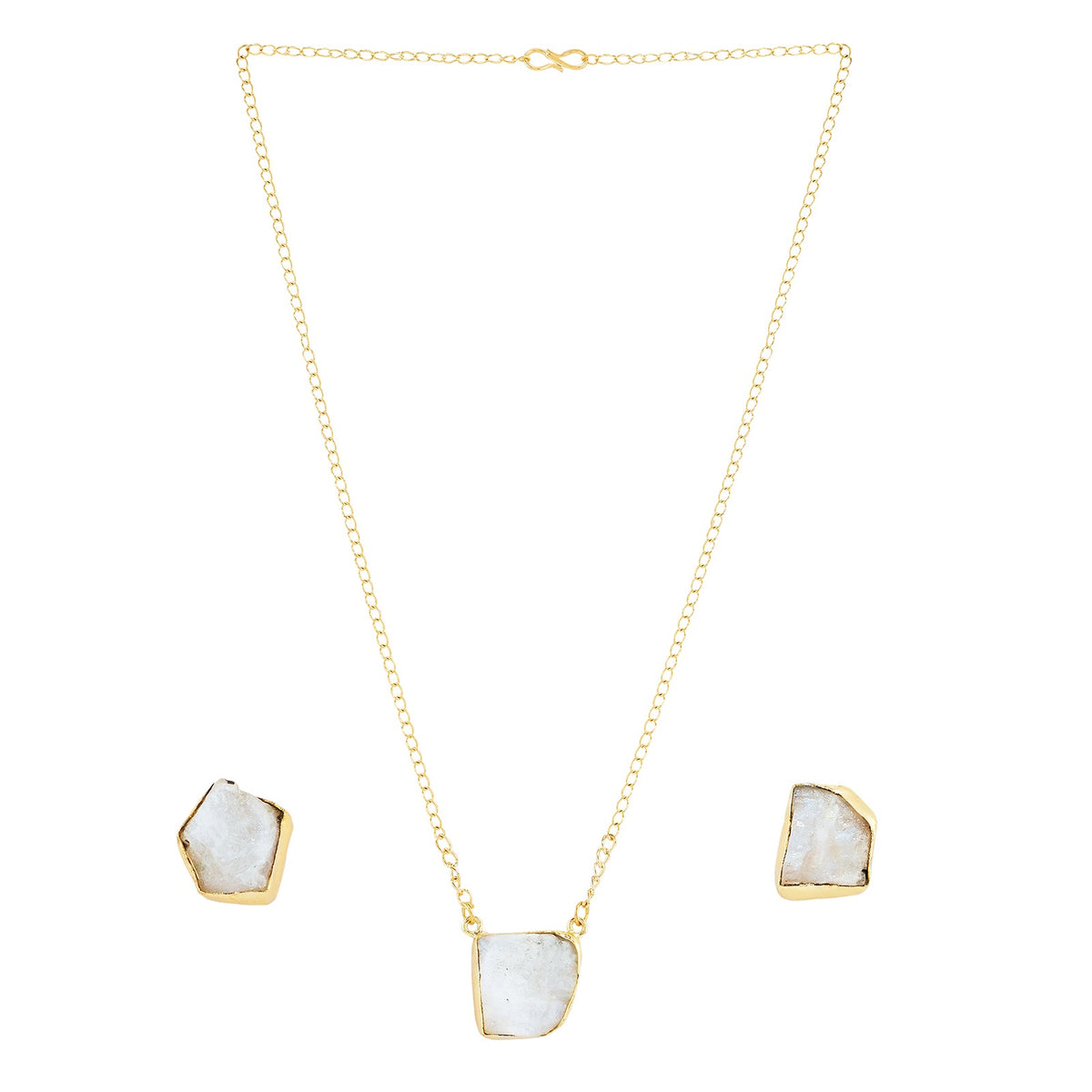 Joker and Witch Soléa White Natural Stone Necklace Set