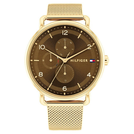 Tommy Hilfiger Quartz Multifunction Brown Stainless Steel Strap for Women - image 1