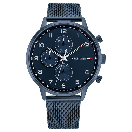 Tommy Hilfiger Quartz Multifunction Blue Dial Stainless Steel Strap Watch for Men - image 1