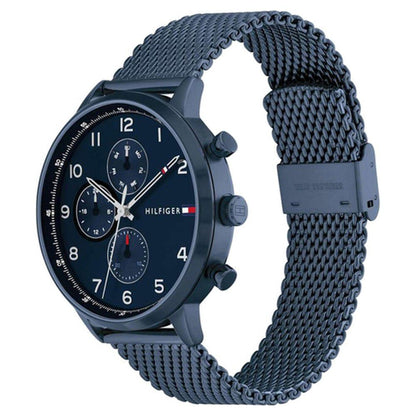 Tommy Hilfiger Quartz Multifunction Blue Dial Stainless Steel Strap Watch for Men