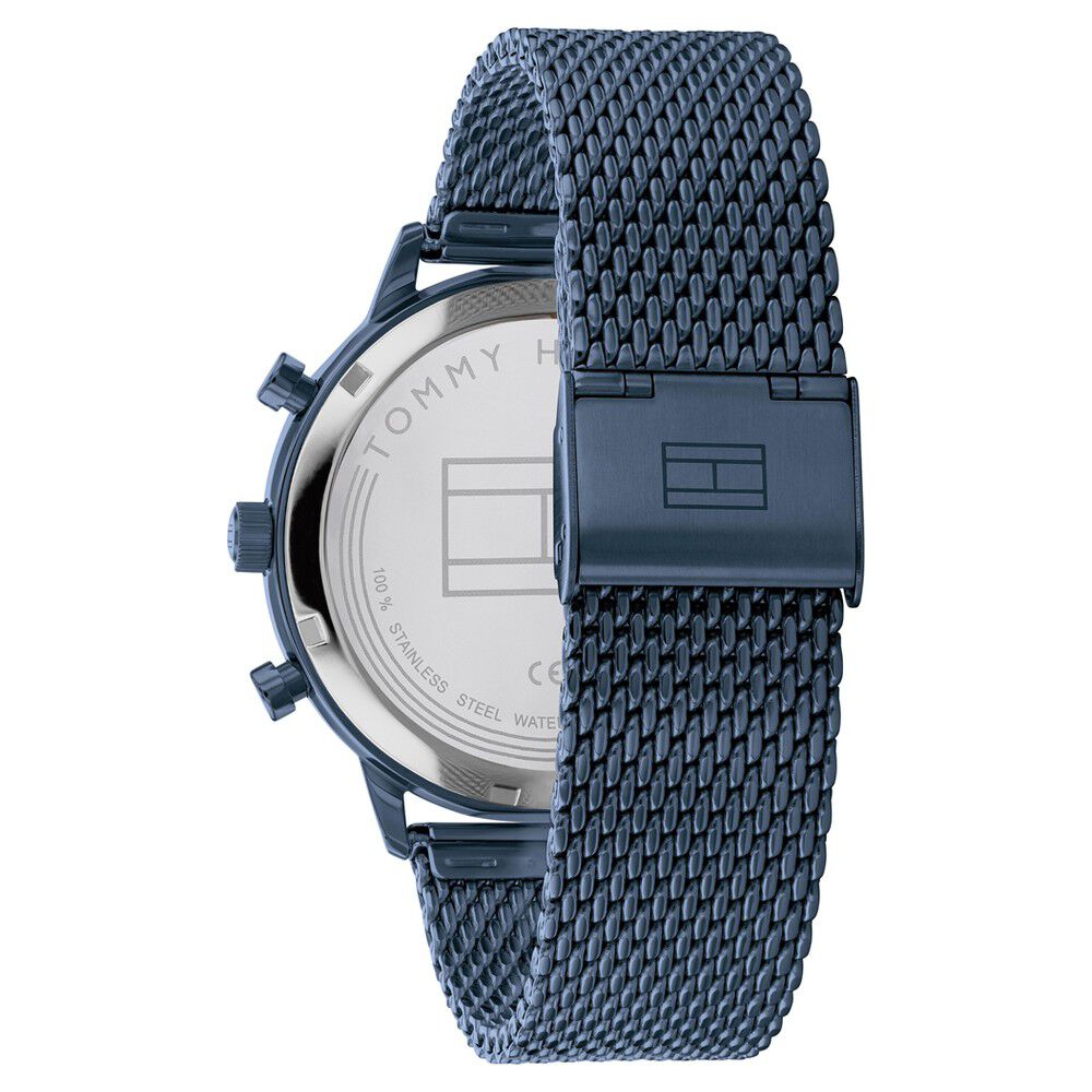 Tommy Hilfiger Quartz Multifunction Blue Dial Stainless Steel Strap Watch for Men
