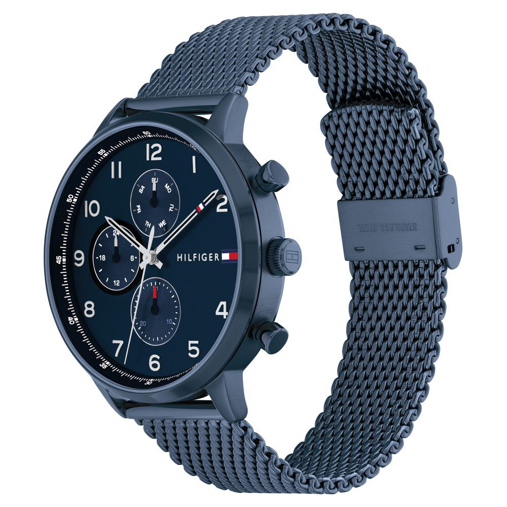 Tommy Hilfiger Multifunction Blue Dial Watch for Men