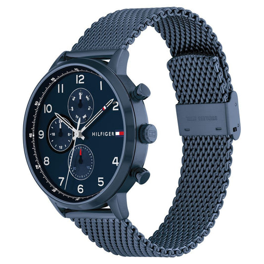 Tommy Hilfiger Multifunction Blue Dial Watch for Men