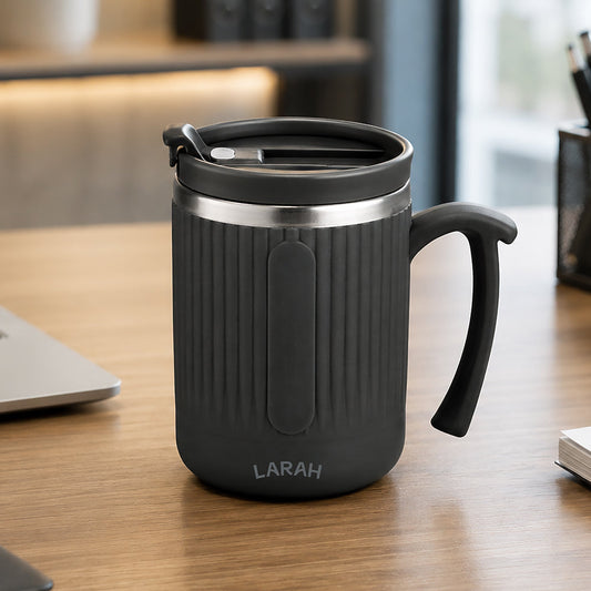 Borosil Larah Flipsip Thermoware Mug Black