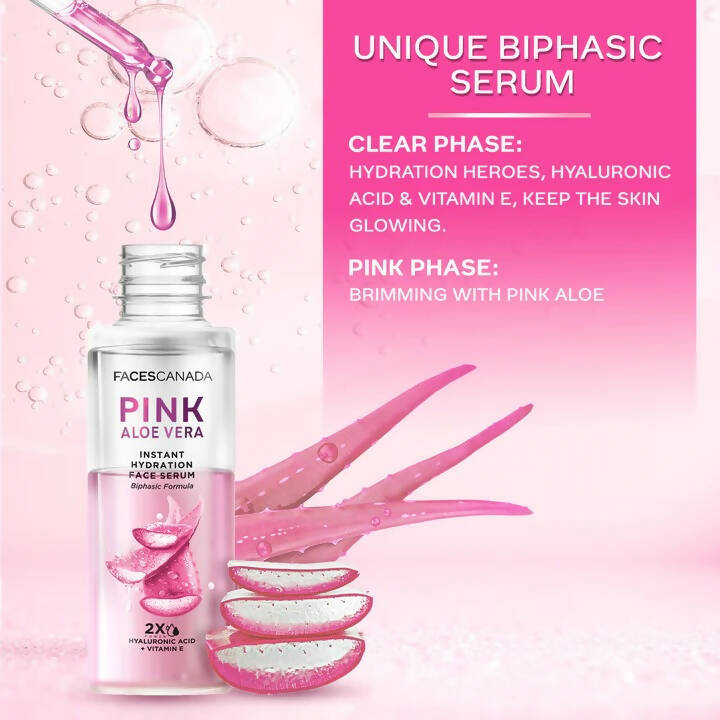 Faces Canada Pink Aloe Vera Instant Hydration Face Serum - PUSHMYCART