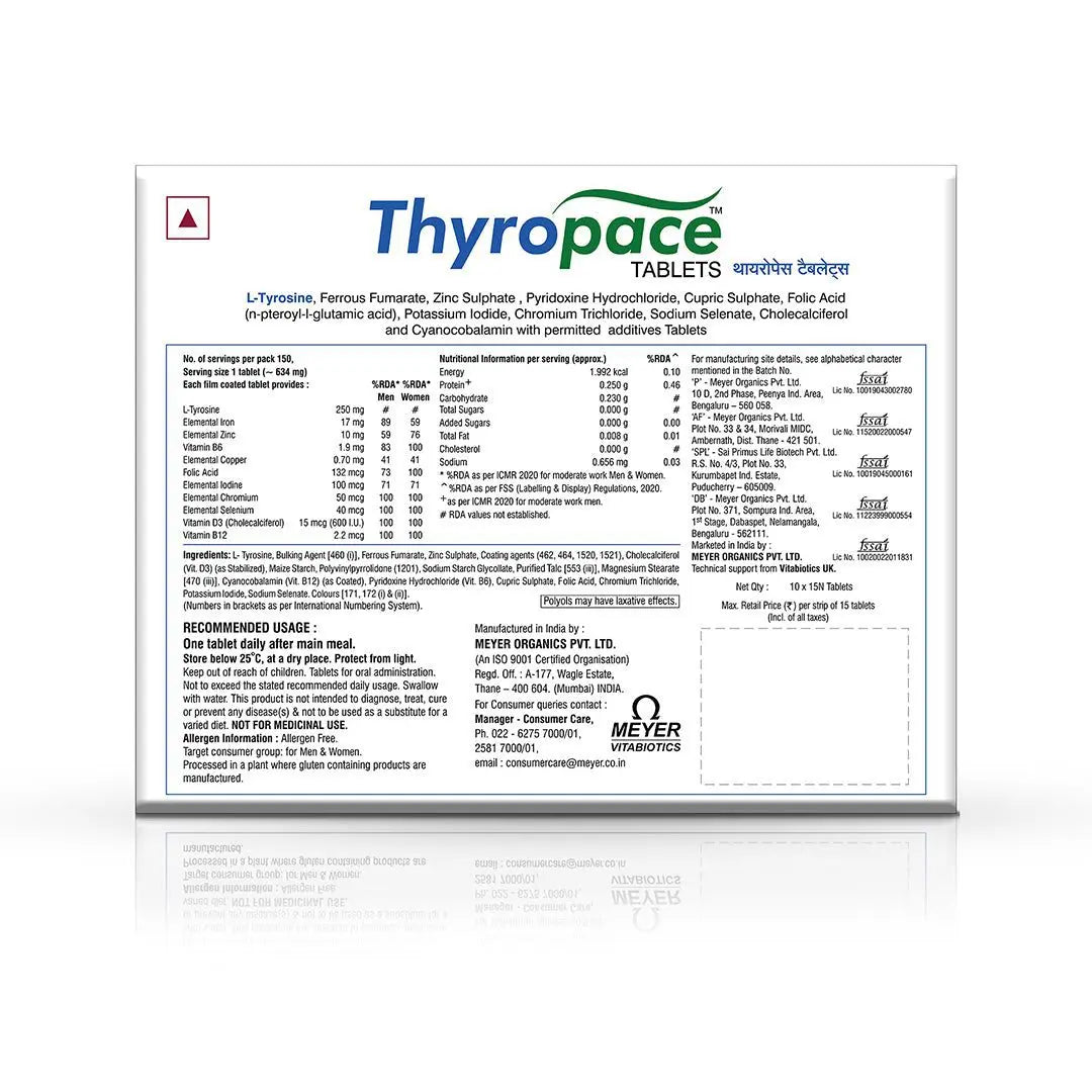 Vitabiotics Thyropace Tablets 