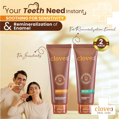 Clove Oral Care Anti-Sensitivity & Remineralize Combo