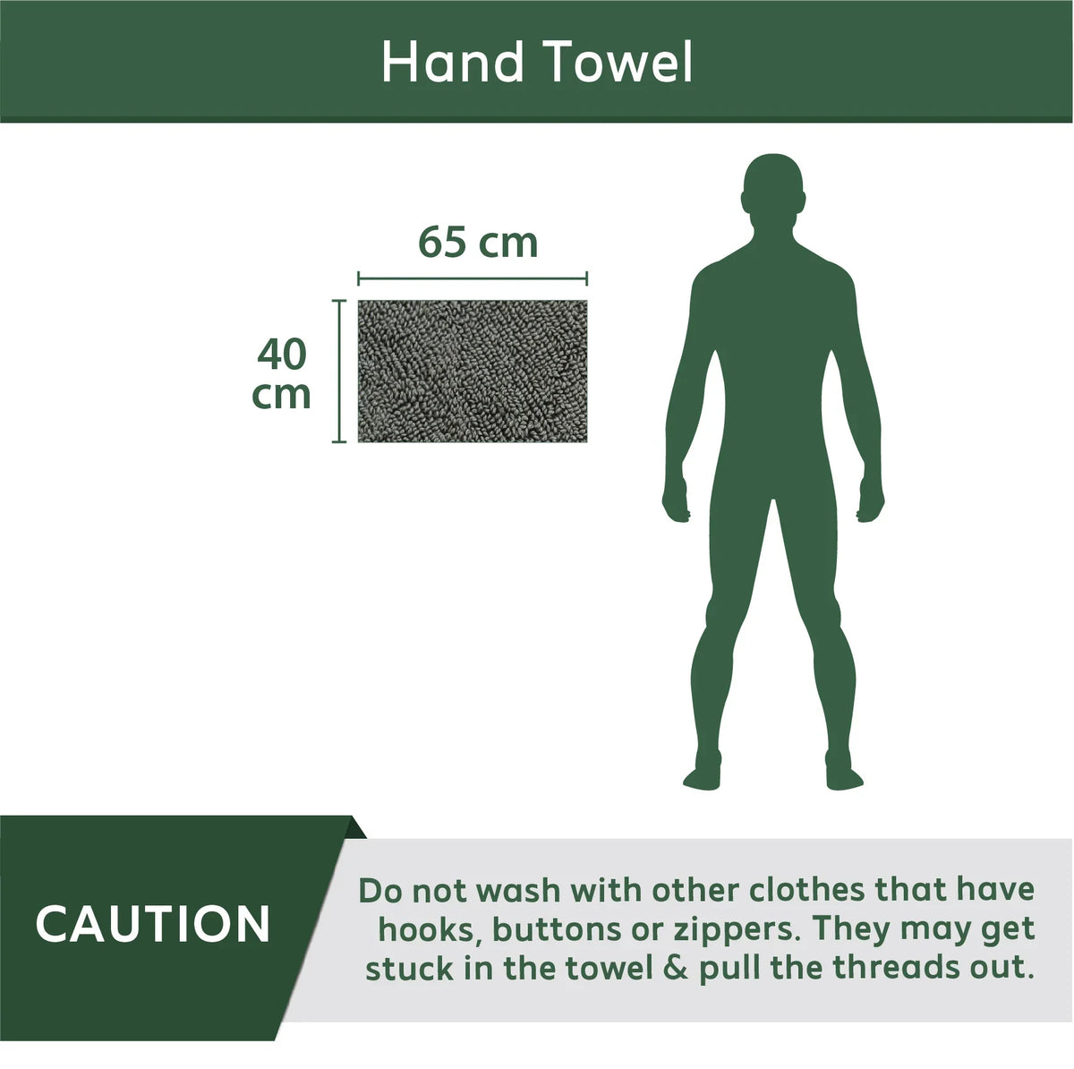 Heelium Bamboo Hand Towels - Set of 2