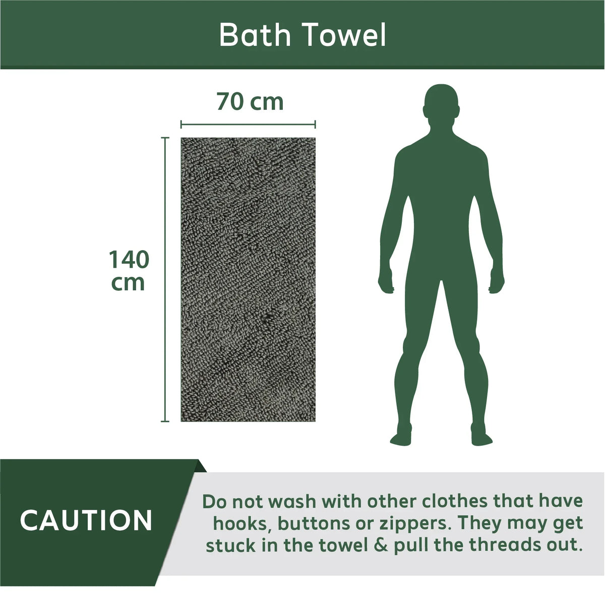 Heelium Bamboo Bath Towel 400 GSM