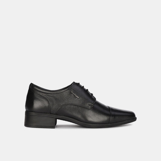 Hush Puppies Black Derby Formal Shoes for Men Style 8246103