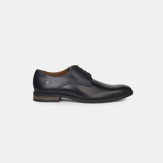 Hush Puppies Black Derby Formal Shoes for Men Style 8246220